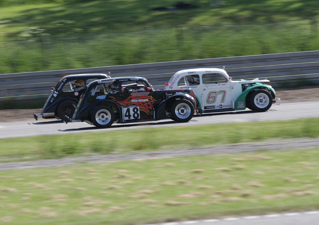 Der blev kæmpet hårdt i dagens sidste løb.
(Foto: Motorsporten.dk)